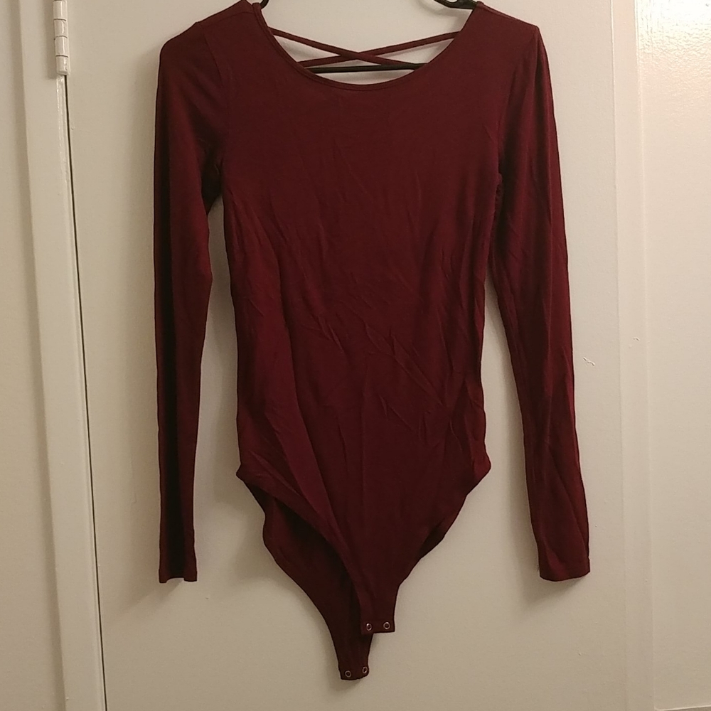Maroon bodysuit